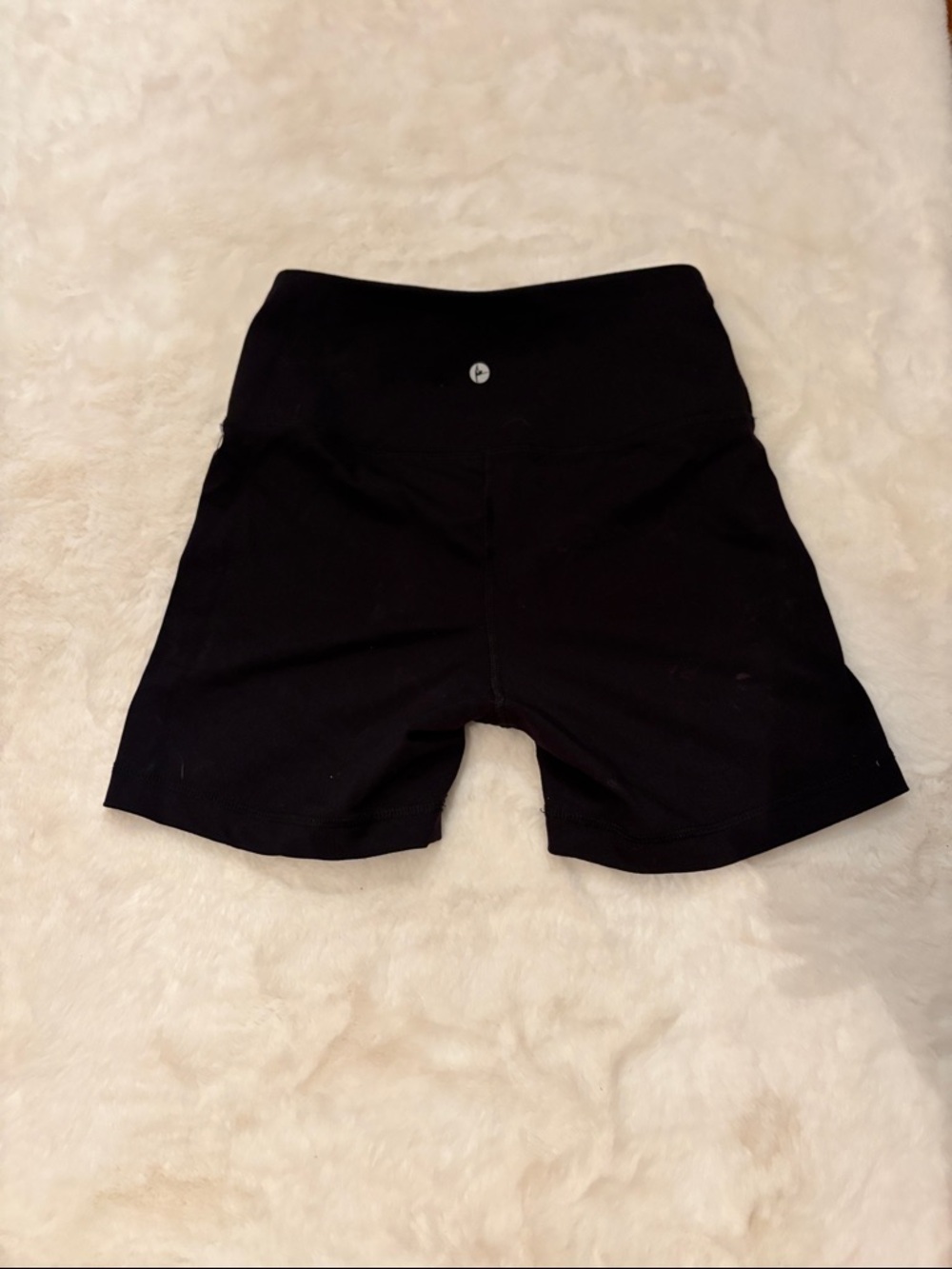 90 Degree By Reflex Black High-Waist Athletic Shorts